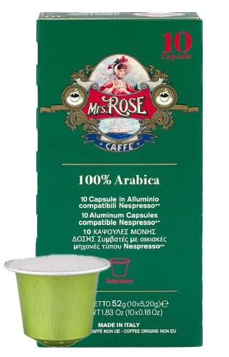 Mrs. Rose Nespresso® compatible capsules