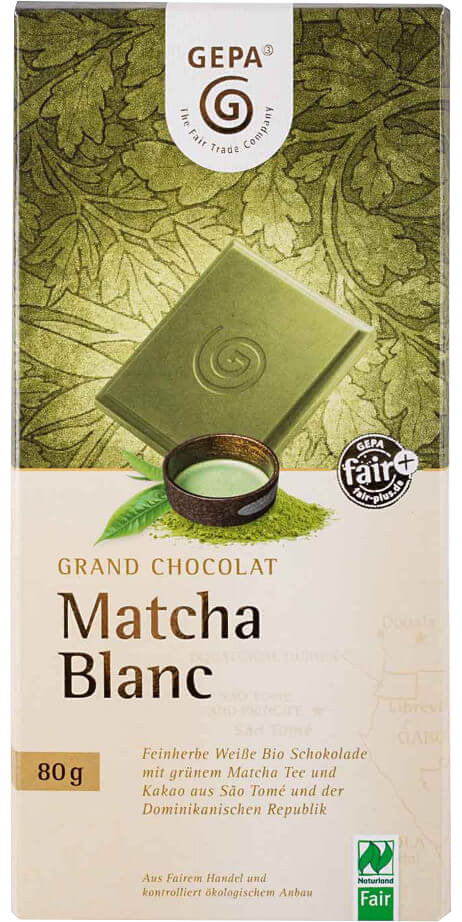 GEPA ORGANIC Chocolate Matcha Blanc
