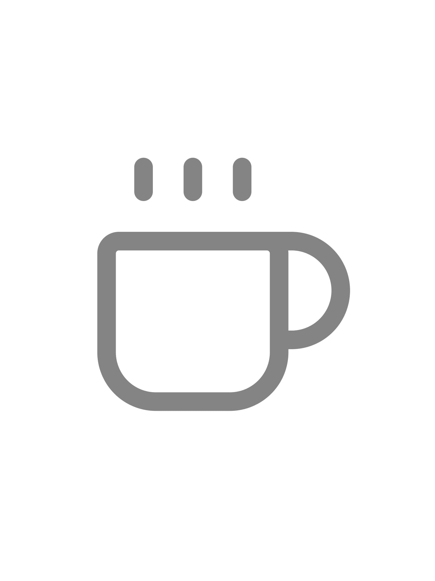 Espresso cup white - thick-walled