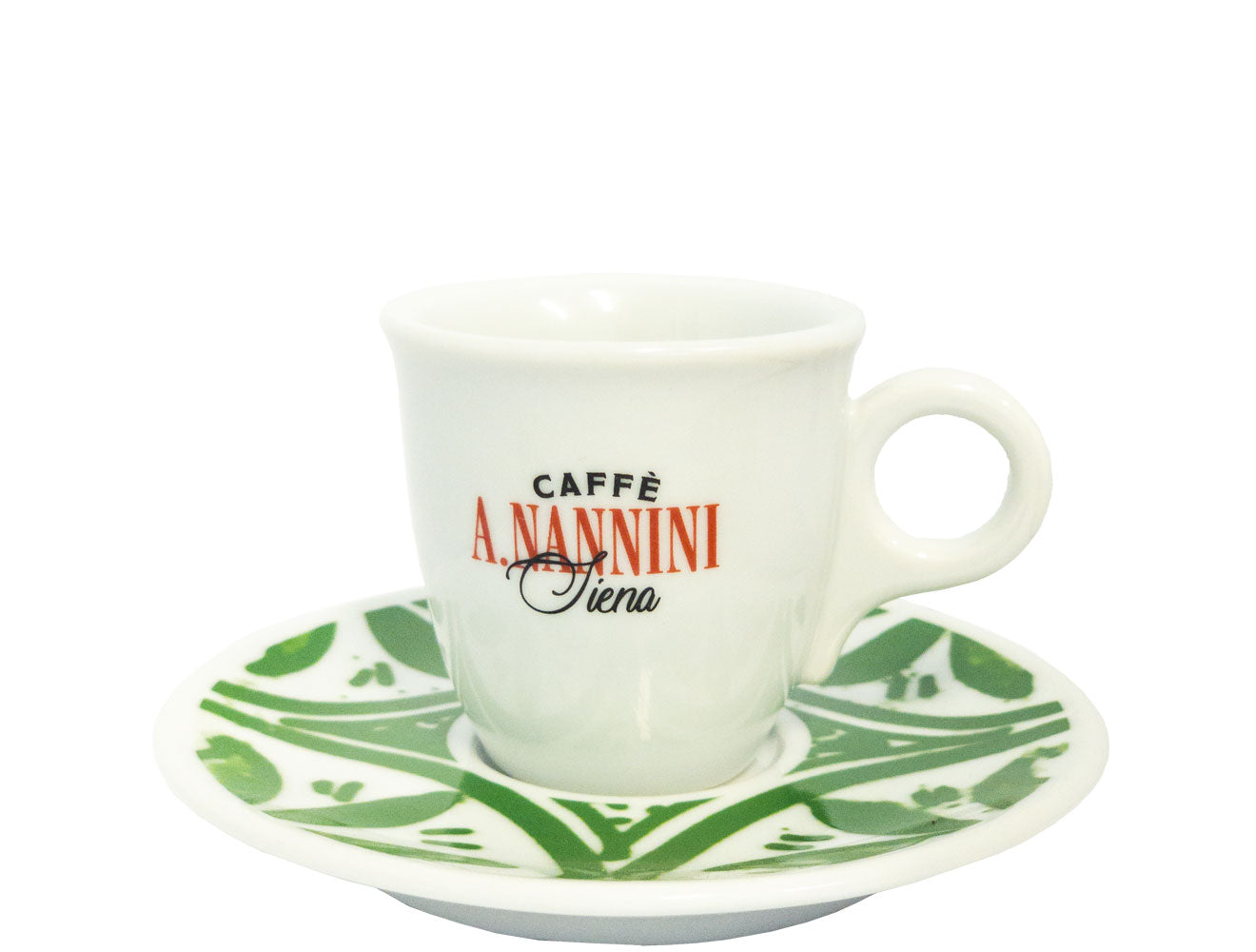 Espresso cup and green saucer - Nannini
