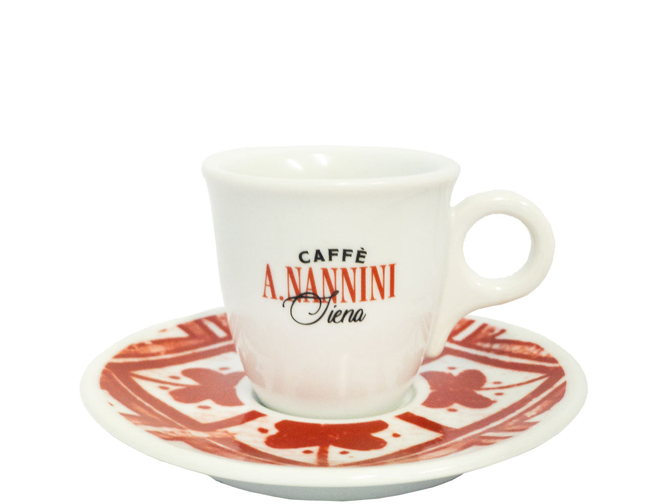 Espresso cup and red saucer - Nannini
